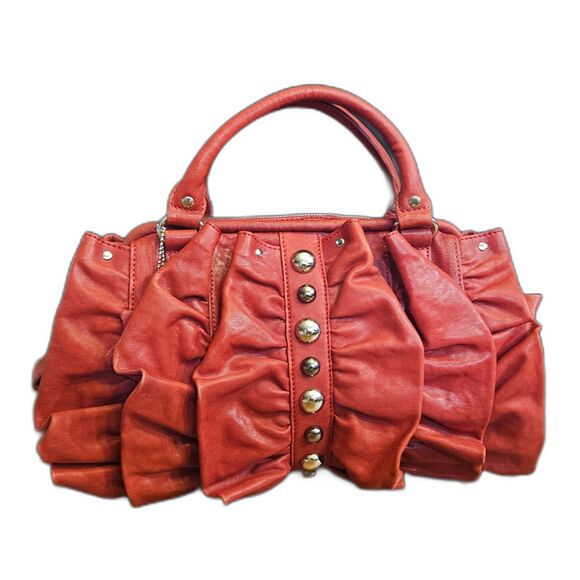 NWOT Roxbury Leather Bag Rosette Ruffle with Crossbody Strap Scatchel Loud - Picture 11 of 11